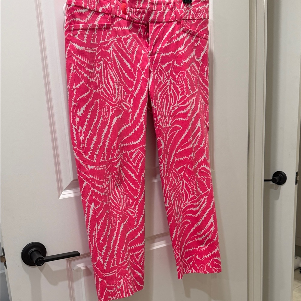 Lilly Pulitzer Vibrant Pink Zebra Women Jeans